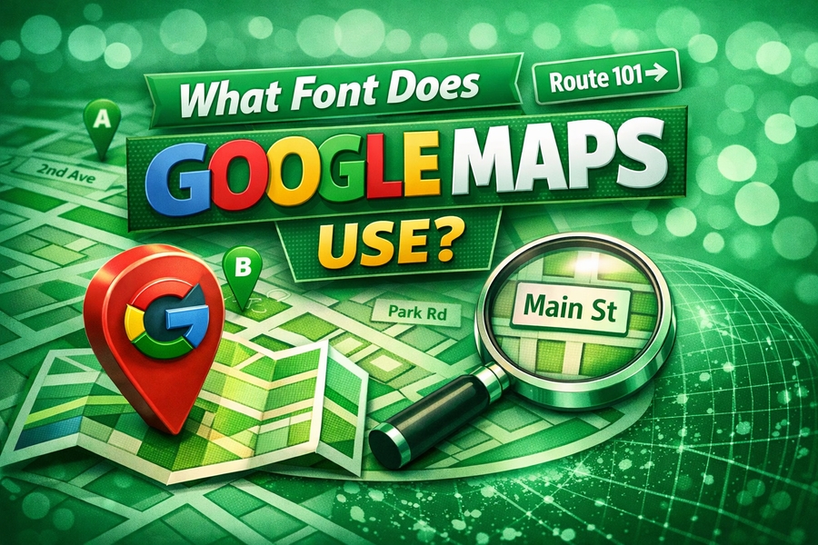 what font does google maps use